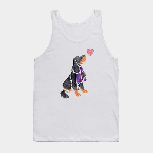 Gordon Setter watercolour Tank Top by animalartbyjess